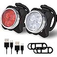 Balhvit Bike Light Set Super Bright Usb Rechargeable Waterproof