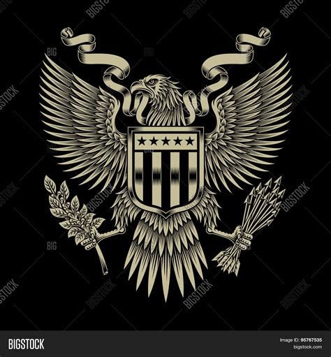 American Eagle Emblem Vector & Photo (Free Trial) | Bigstock