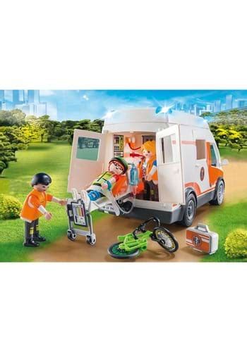 Playmobil Ambulance W Flashing Lights Building Set