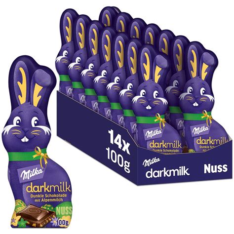 Milka Schmunzelhase Dark Milk Nuss X G I Osterschokolade