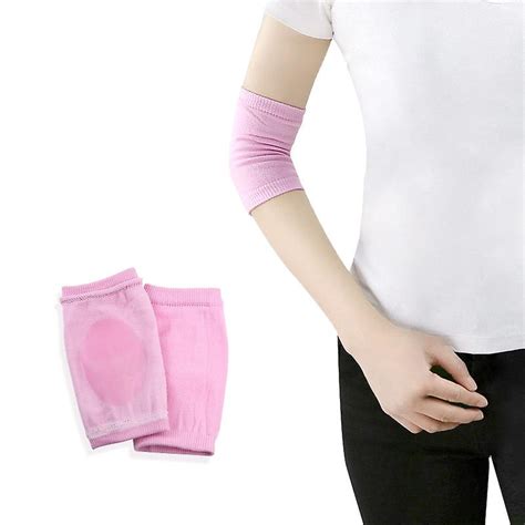 Hot Tennis Knitted Elbow Brace With Gel Pad Basketball Elbow Support Sleeves Fruugo Uk