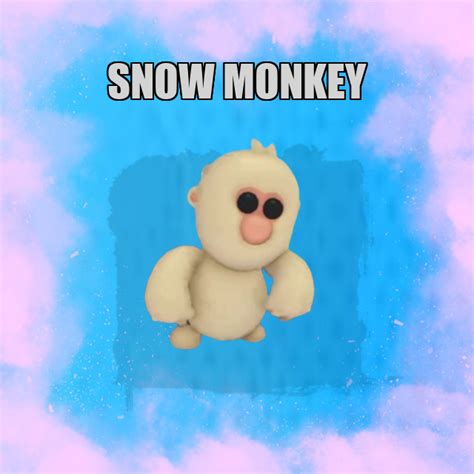 Snow Monkey No Potion Adopt Me Buy Adopt Me Pets Cheap