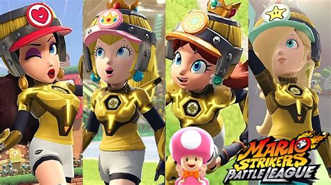 Mario Strikers Battle League Pauline Peach Daisy And Rosalina Gameplay At Mushroom Hill Youtube