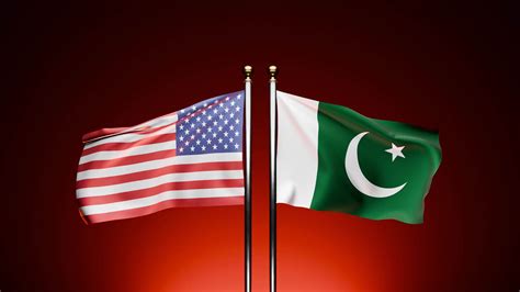 Estados Unidos contra Pakistán, observar el 3d prestados banderas de el