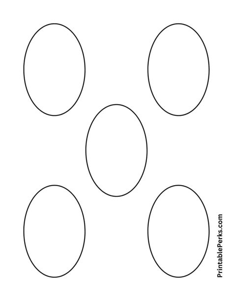 Free Printable Oval Templates - Printable Perks