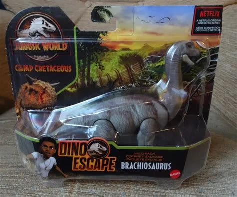 MATTEL JURASSIC WORLD Camp Cretaceous Dino Escape Brachiosaurus Wild ...