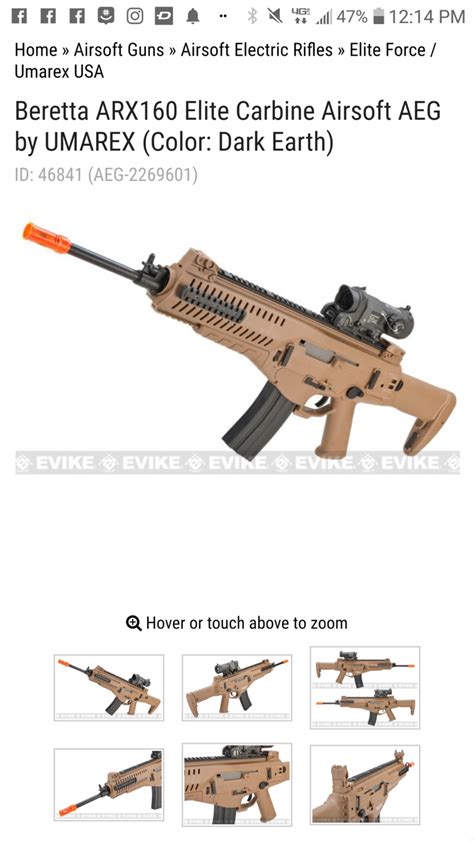 Sold Arx Elite Carbine Hopup Airsoft