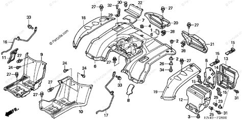 Honda Atv Oem Parts Diagram For Rear Fender Partzilla