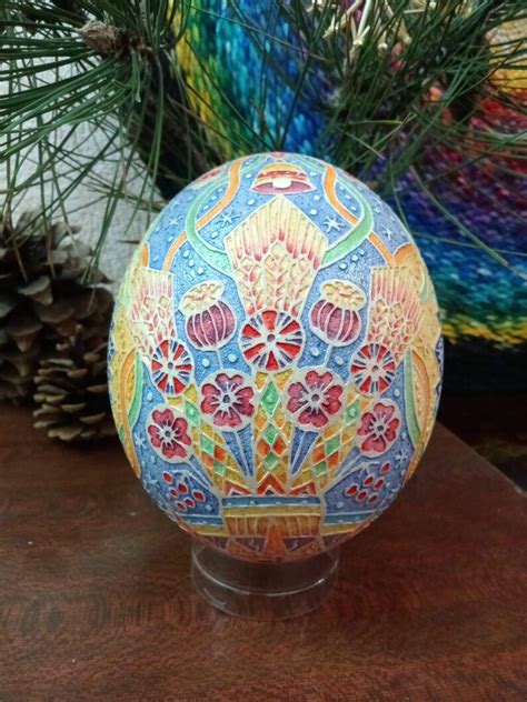 Easter Egg Art Ukrainian Pysanka Christmas In Ukraine Ostrich Egg Art