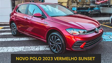 NOVO POLO HIGHLINE 2023 VERMELHO SUNSET YouTube