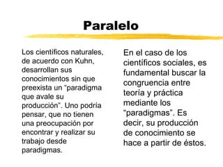 Paradigma En Ciencias Sociales PPT