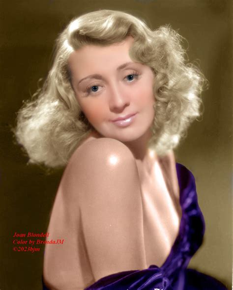 Joan Blondell Color By BrendaJM 2023bjm Namesake Portrait Photo