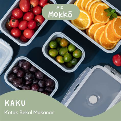 Jual Mokko Kaku Kotak Simpan Silikon Lipat Kedap Udara Wadah Set