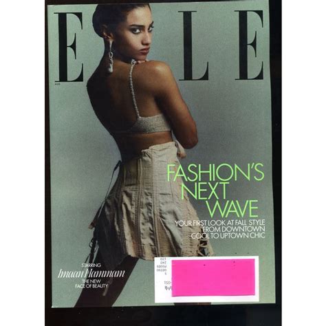 Elle Magazine August 2023 Fashions Next Wave IMAAN HAMMAM Cover LIVVY DUNN NEW on eBid United ...