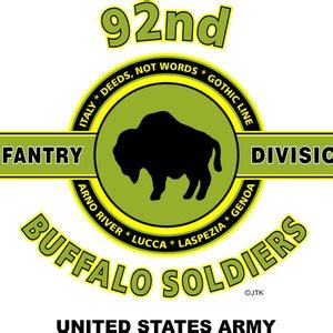 92nd Infantry Division-buffalo Soldiers-united States Army White Shirt ...