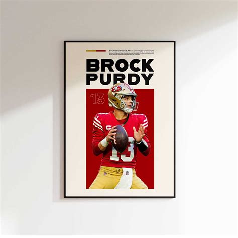 Brock Purdy Print, Brock Purdy Poster, Brock Purdy Printable - Inspire ...