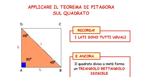 La Breda In Rete A Applichiamo Il Teorema Di Pitagora Ad Altre