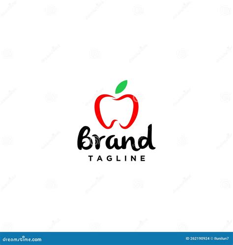 Creative Apple Dental Logo Design Stock Vector - Illustration of