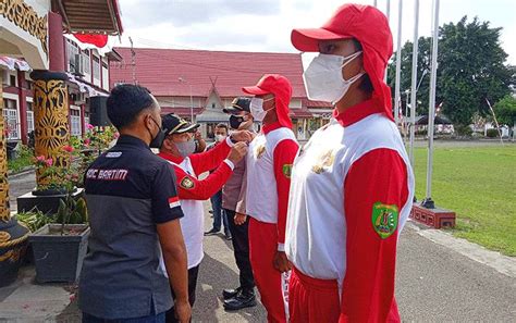 Pemkab Barito Timur Tetap Gelar Upacara Bendera HUT Kemerdekaan Ke 76 RI