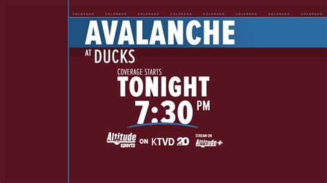 Avs Travel To Anaheim To End West Cost Road Trip News