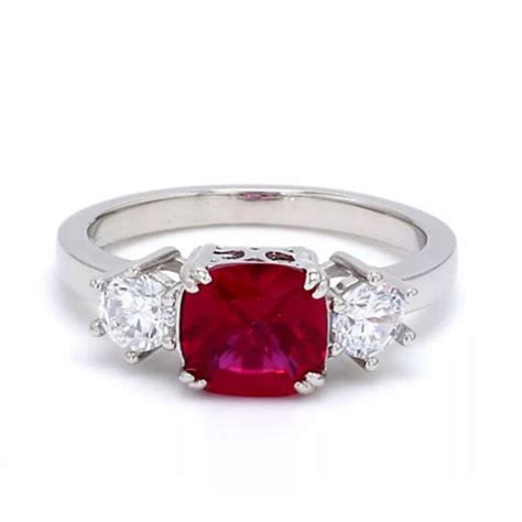 Red Ruby Ring Sterling Silver Ring Genuine Ruby Ring-ruby - Etsy