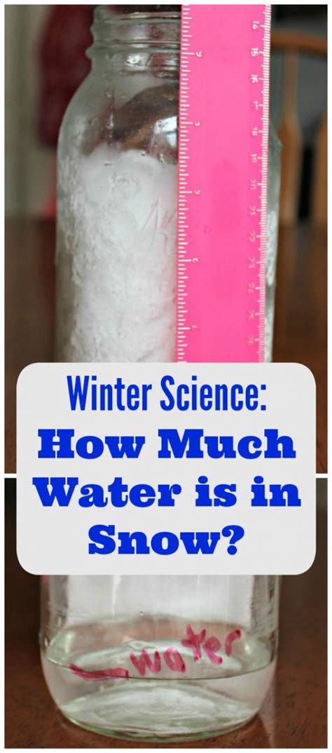 How Much Water is in Snow? Science Experiments for Kids