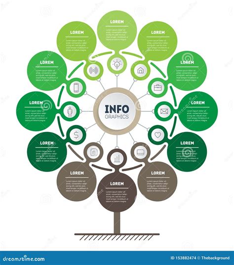 Infographic Of Technology Or Education Process With 12 Points. Template ...