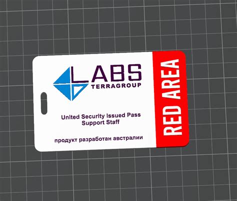 Labs Red Key Card By Df Makerworld