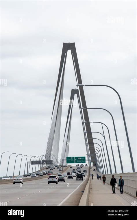 The Arthur Ravenel Jr Bridge A Cable Stayed Bridge Over The Cooper