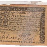 Eight Dollars Dated April 1774 antique appraisal | InstAppraisal