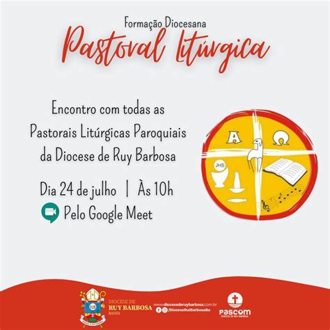 Convite Da Comiss O Diocesana De Liturgia Diocese De Ruy Barbosa