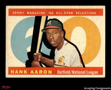 Topps Hank Aaron All Star Braves Vg Ex Ex Ebay