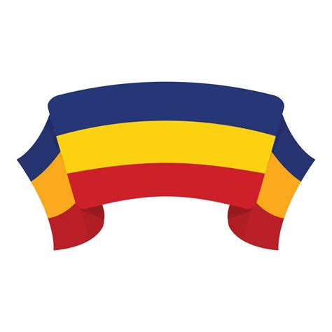 Landmark Ribbon Icon Cartoon Vector Romania Flag 14352803 Vector Art At Vecteezy