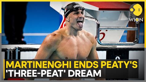 Paris Olympics Swimming Martinenghi Ends Peatys Three Peat