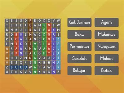Teka silang kata bahasa inggris - Teaching resources
