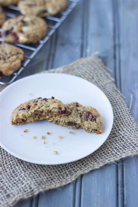 Oatmeal Cookies With Dried Cherries Cooking On The Front Burner