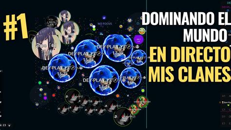 AGAR Io FFA DOMINANDO EL MUNDO EN DIRECTO MIS CLANES Y DEYPLAY