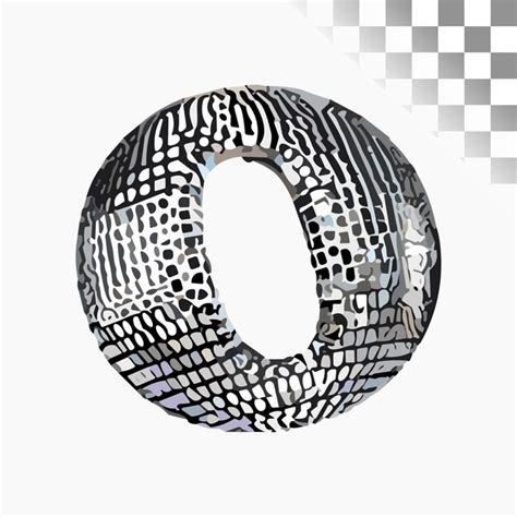 Premium Vector O Letter Design Stylish Font Disco Ball Alphabet