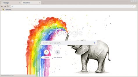 Rainbow Chrome Theme ThemeBeta