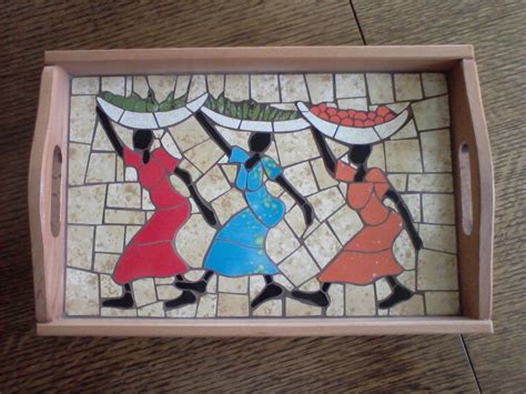 Bandeja Mosaico Mosaic Art Mosaic Artwork Mosaic Tray