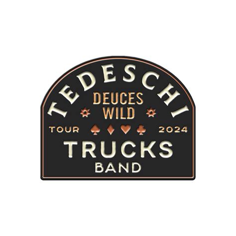 Deuces Wild Logo Enamel Pin Tedeschi Trucks Band