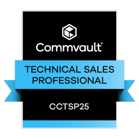 Commvault Cloud Technical Sales Professional CCTSP25 Credly