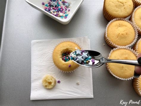 Llama Cupcakes Filled With Confetti Sprinkles