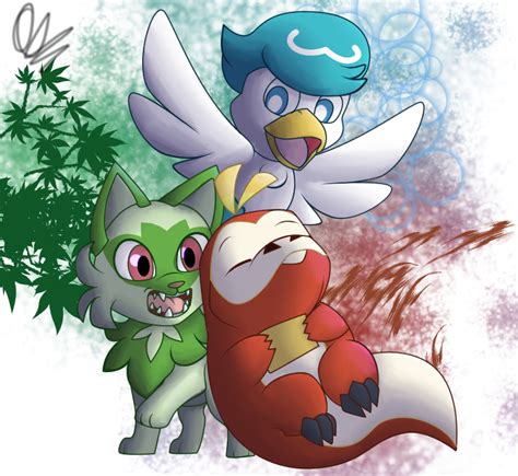 Pokemon Gen 9 Starters by Lilythegreenbird on DeviantArt