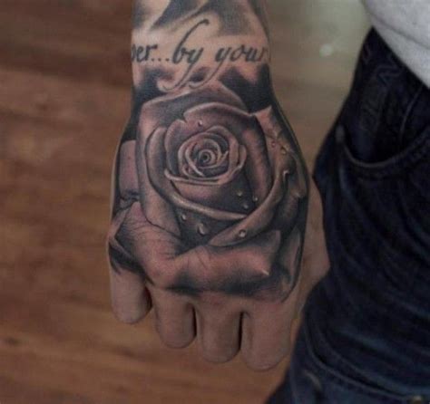 Rose Flower Tattoo For Men