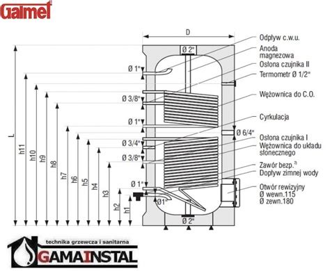 Galmet Wymiennik Biwalentny L Typ Z Dwiema W Ownicami Do Sieci C O