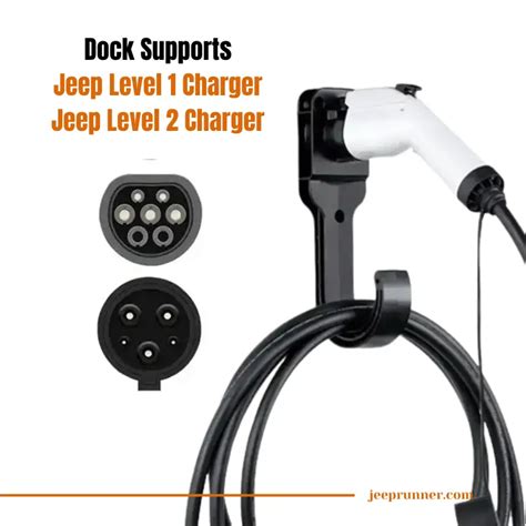 Jeep Charger Holster Dock For Jeep Level 1 And Level 2 Charger Jeep Runner