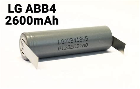 Аккумулятор 18650 LG LGABB41865 3,7 2600 мАч с лепестками под пайку: 50 ...