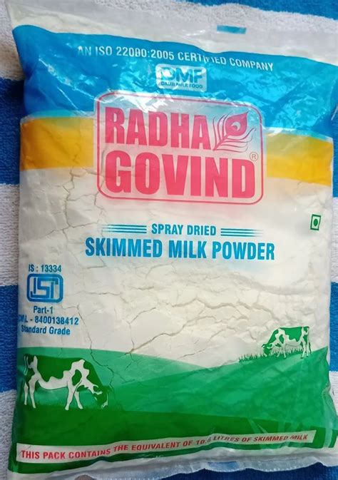 Spray Dried 1 Kg RADHA GOVIND SKIMMED MILK POWDER 1 5 G Packet At Rs