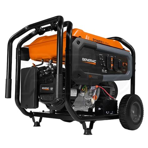 Generac Gp8000e 8000 Watt Electric Start Portable Generator 49 State Generac Gp8000e